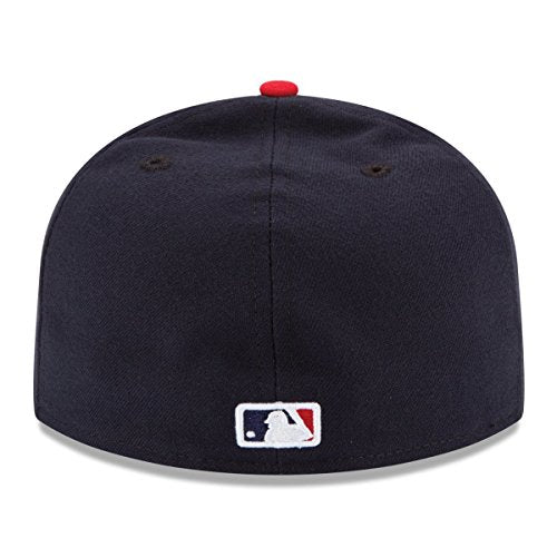 New Era Cleveland Indians MLB Authentic Collection 59Fifty Cap Navy/Red Size Fitted 7 1/4