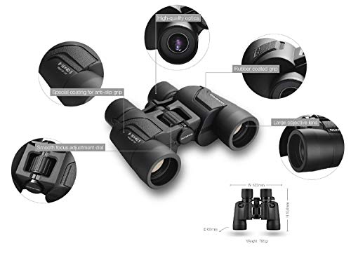 Olympus Binocular 10x50 S - Ideal for Nature Observation, Wildlife, Birdwatching, Sports, Concerts, Black