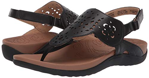 Rockport Women Ridge Circle Sling Slide Sandal, Pewter, 9 M US