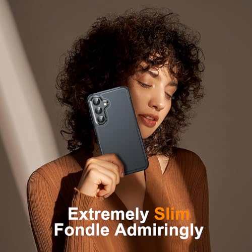 Oterkin for Samsung Galaxy S24 Case, [10FT Military Grade Protection] Galaxy S24 Case [Shockproof][Heavy Duty Dropproof] S24 Phone Case [Non-Slip Slim] Protective Case for Samsung S24 (B-Black)