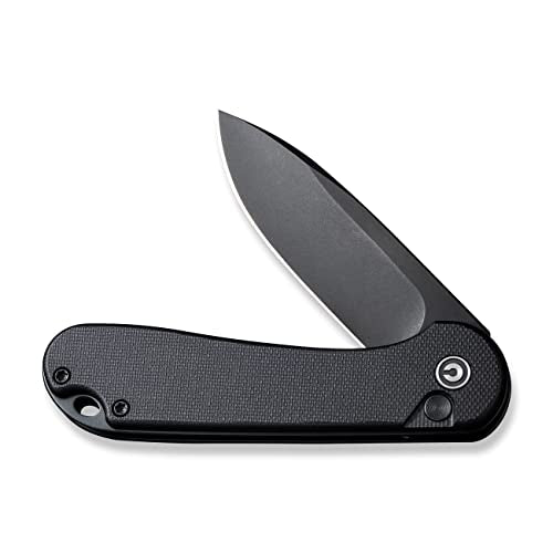 CIVIVI Elementum II Pocket Folding Knife, 2.96" Nitro-V Steel Blade G10 Handle Utility Knife with Deep Carry Pocket Clip for Camping Hiking Hunting C18062P-1