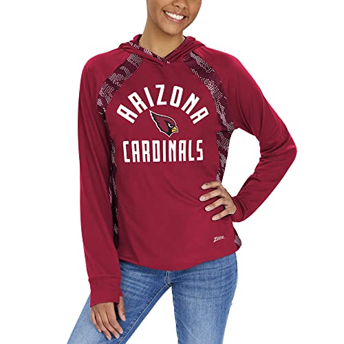 Officially Licensed Zubaz Women's NFL Elevated Lw Hood With Team Color Viper Print, New England Patriots, Size X-Small