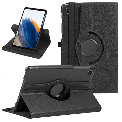 Case for Samsung Galaxy Tab A7 Lite 8.7 Inch 2021, 360 Degree Rotating Stand Heavy Duty Rugged Protective Cover for Galaxy Tab A7 Lite 8.7" 2021 Tablet Model (SM-T220/T225/T227) (Black)