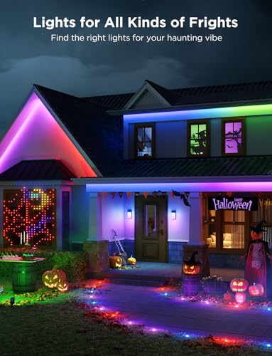 Govee Outdoor Neon Rope Lights, 32.8ft RGBIC IP67 Waterproof Halloween Decorations with 64 Scene Modes, Music Sync, Flexible LED Outdoor Lights, Halloween Lights Work with Alexa, Google Assistant