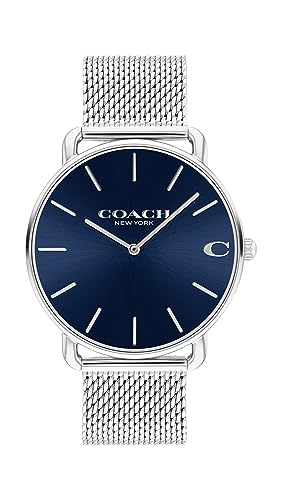 Coach Elliot Men's Watch | Contemporary Minimalism with Distinctive Artistry | A True Classic Designed for Every Occasion | Water Resistant (Model 14602652)