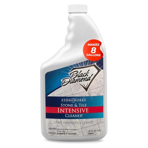 Black Diamond Stoneworks Stone & Tile Intensive Cleaner: Concentrated Deep Cleaner, Marble, Limestone, Travertine, Granite, Slate, Ceramic & Porcelain Tile. (1-Quart)