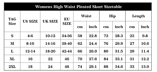 Tennis Skirts for Women with Pockets High Waist Athletic Shorts Pleated Sports Golf Skorts Small Wine Red