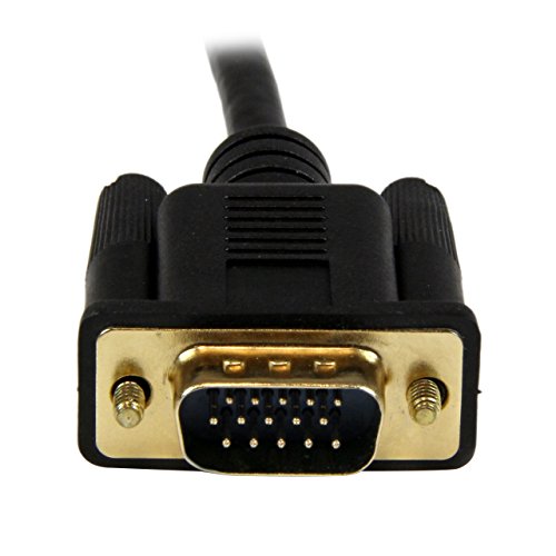 StarTech.com HDMI to VGA Cable - 3 ft / 1m - 1080p - 1920 x 1200 - Active HDMI Cable - Monitor Cable - Computer Cable (HD2VGAMM3)
