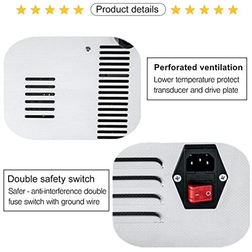 Kaimashi Ultrasonic Cleaner 6.5L with Digital Timer and Heater, Stainless Steel Ultrasonic Cleaning Machine for Carburetor Parts Cleaning