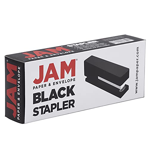 JAM PAPER Modern Desk Stapler - Black - Sold Individually