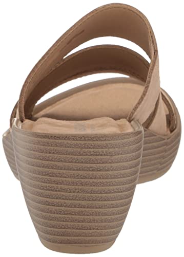 Eastland Women's June Wedge Sandal, TAN, 7