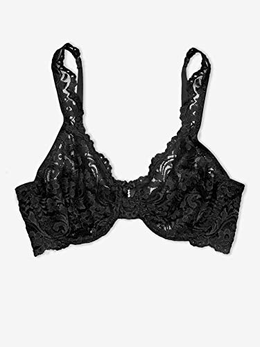 Smart & Sexy Women's Signature Lace Unlined Underwire Bra, Available in Single and 2 Packs, Mint Chip, 46DDD