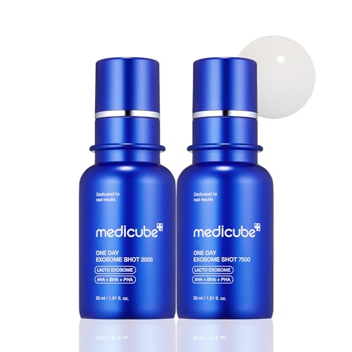 Medicube Zero Exosome Shot 2,000 PPM Spicule Facial Serum | Liquid Skin Booster Serum | Exosome, AHA+BHA+PHA | Pore Care, Dead Skin Cells, Skin Texture | Korean Skin Care 1.01 fl.oz