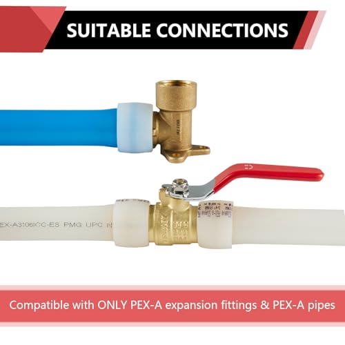 (Pack of 10) EFIELD 1 inch F1960 Expansion Rings/Sleeves For Pex A Tubing/Piping Connection, ASTM F1960,(EXP-RING013-10PCS)