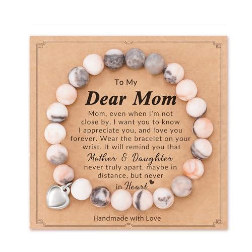 HGDEER Mothers Day Gifts, Unique Small Mother's Day Gifts Mom from Daughter, Valentines Day Christmas Birthday Gifts Idea Bracelet Jewelry Present for Best Mom Ever Mama Mothersday Mothets