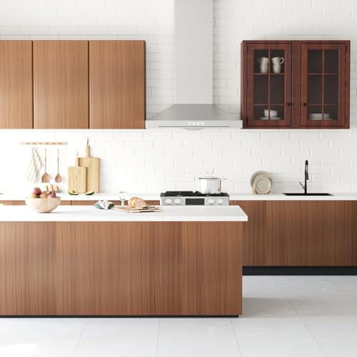 Oxdigi Black Wood Contact Paper - 23.6 x 196 Inches - Self-Adhesive, Removable and Waterproof - Ideal Peel and Stick Wallpaper for Cabinet, Countertop, Desktop, Rental Property, Kitchen