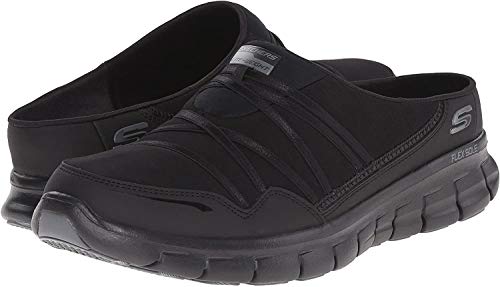 Skechers Sport Women's Air Streamer Slip-On Mule, White/Silver, 8.5 M US