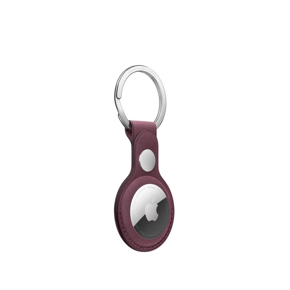 Apple AirTag FineWoven Key Ring - Mulberry, Holder Only