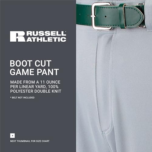 Russell Athletic Boot Cut Game Pant Baseball Grey S