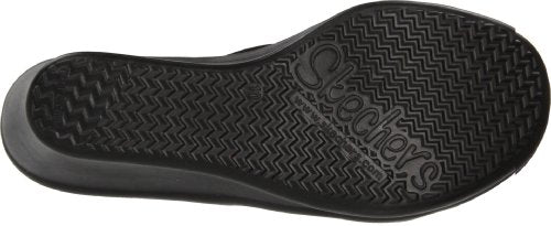 Skechers Cali Women's Rumblers-Beautiful People Wedge Sandal,Black,5 M US