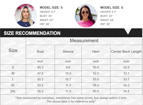 AI'MAGE Women's Bikini Cover Up O-Neck Short Sleeve T-Shirt Dress Loose Beachwear Swimsuit Beach Coverups Light Blue S