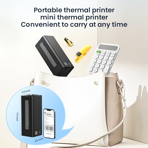 Thermal-Label-Printer-Shipping label printer for small business 4x6 Bluetooth thermal printer 300mm/s Compatible Windows,Mac,iOS, Android,desktop printer labels maker Used for Amazon,Shopify,Ebay