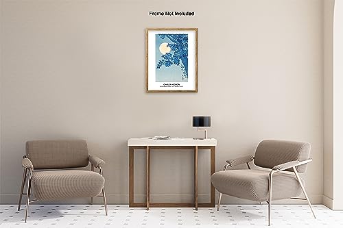 Poster Master Vintage Painting Poster - Retro Naive Print - In Tropical Forest Struggle Between Tiger and Bull, Animal - Gift for Artist, Friend - Wall Decor for Home, Office, 11x14 Black Framed