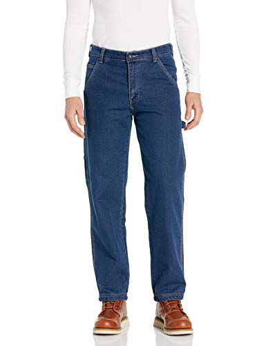 Smith's Workwear mens Stretch Carpenter Jeans, Light Vintage Wash, 40W x 30L US