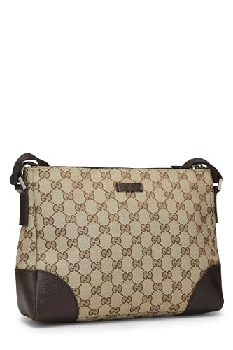 Gucci, Pre-Loved Original GG Canvas Messenger Bag, Brown