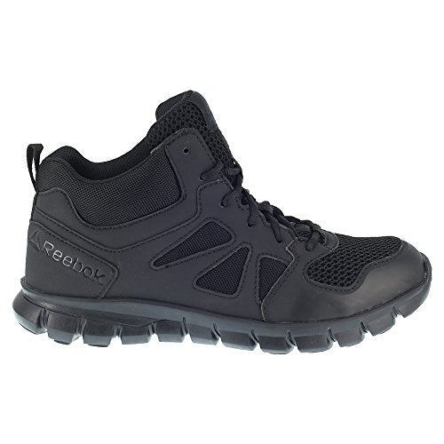 Reebok Work Men's RB8405 Sublite Cushion Tactical Mid Cut Soft Toe Shoe Black Military, 7 M US