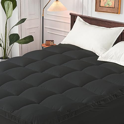 CYMULA Twin XL Mattress Topper - Soft Cooling Mattress Pad for College Dorm Room Essentials - Extra Thick Long Protector Cover for Back Pain, Single Bed Topper Pillow Top with 8''-21'' Deep Pocket