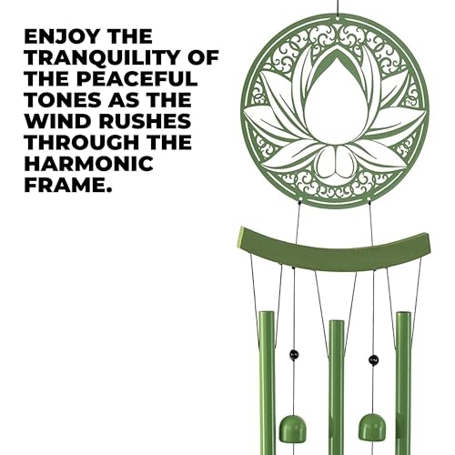 VP Home 28" H Tranquil Balance Wind Chimes for Outside Unique Balance Tranquil Windchimes Outdoor Decorations Garden Decor Tranquil Gift for Women, Mom, Grandma, Unisex