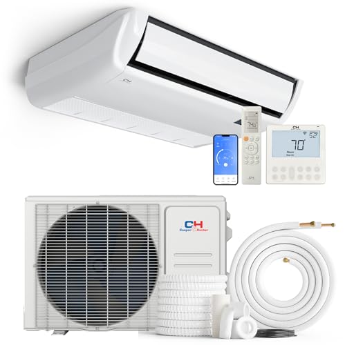 Cooper & Hunter 18,000 BTU Universal Floor/Ceiling Ductless Mini Split Air Conditioner & Heat Pump – 22.3 SEER2 – Includes 25FT Installation Kit – Pre-Charged Cooling & Heating Inverter System