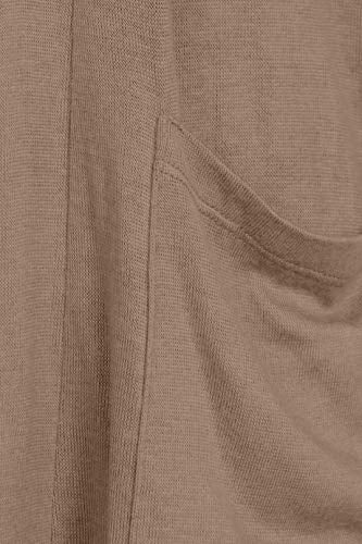 Beige Cardigan for Women Long Sleeve Cardigans Womens Sweater Open Front Reg and Plus Size Cardigans for Women (Size Small, Mocha)