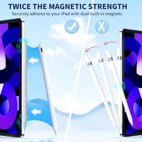 iPad Pencil 9th&10th Generation, Fast Charge Stylus Pen for iPad Palm Rejection and Tilt Sensitivity, Compatible with iPad Pro 11/12.9in, iPad Mini 5/6, iPad 6/7/8/9/10, iPad Air 3/4/5 (Blue)