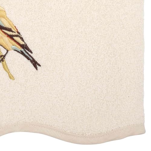 Avanti Linens- Bath Towel, Soft & Absorbent Cotton Towel (Premier Songbirds Collection), Ivory
