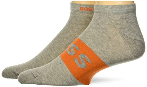 BOSS 2-Pack Solid Cotton Ankle Socks