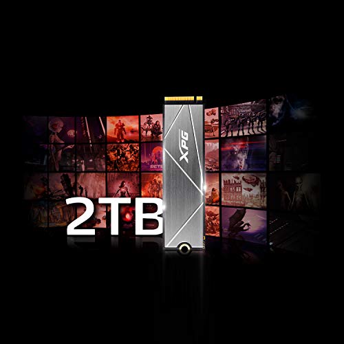 XPG GAMMIX S50 CORE PCIe Gen4 x4 1TB M.2 2280 NVMe Internal Solid State Drive, Up to 3500 MB/s (SGAMMIXS50C-1000G-CS)