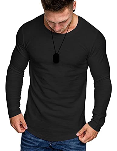 COOFANDY Men Muscle Athletic T Shirt Hipster Bodybuilding Longline Tee