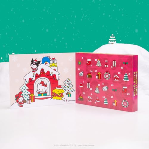 Hello Kitty and Friends Holiday Advent Calendar - 24 Exclusive Items - Seasonal Toys for Kids - Officially Licensed Sanrio Product from Jazwares - Ages 6+