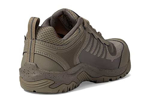 KEEN Utility Men's Reno Low Height Composite Toe Flexible Waterproof Athletic Work Shoes, Brindle/Morel, 10