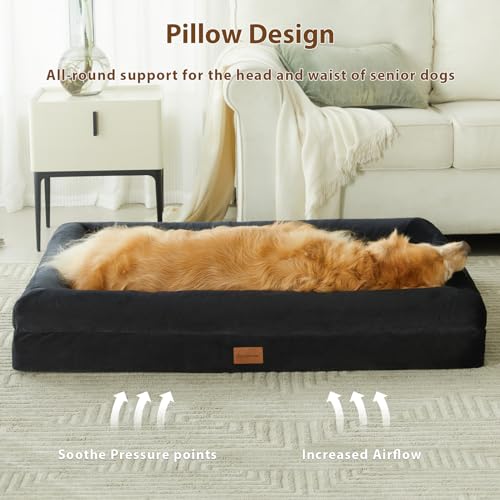 BFPETHOME Dog Beds for Small Dogs, Washable Dog Bed with Sides, Orthopedic Small Sized Dog Beds with Removable Cover & Waterproof Dog Bed for Pet