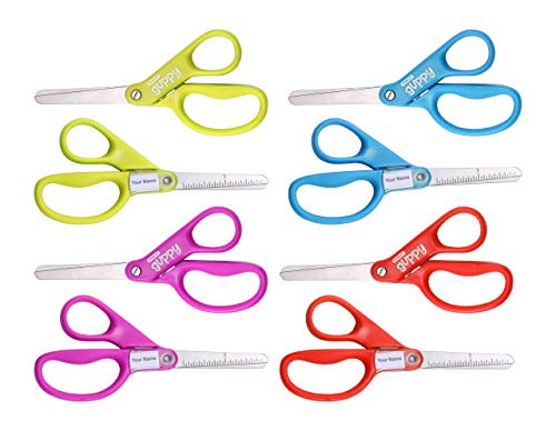 Stanley 5" Kids Scissors, Blunt Tip, Safety, Comfortable, For Left and Right Handed Use, For Office School Student Crafts, Assorted Colors, 2 Pack