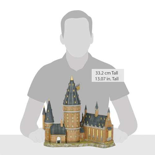 Department56 Harry Potter Village Hogwarts Hall and Tower Lit Building, 13.07", Multicolor