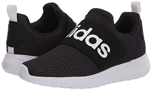 adidas Lite Racer Adapt 4.0 Running Shoes, Black/Black/White, 4 US Unisex Big Kid