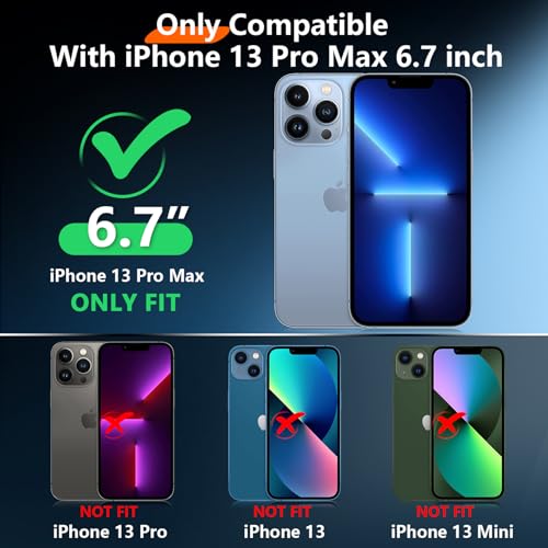 Red2Fire 2024 New for iPhone 13 Pro Case Waterproof,[Built-in Screen Protector & Camera Protector][Full Body Shockproof][IP68 Underwater][Dustproof][Dropproof] Phone Case for iPhone 13 Pro 6.1"