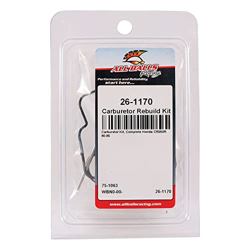 All Balls Racing Carburetor Rebuild Kit 26-1170 Compatible With/Replacement For Honda CR250R 1990-1995