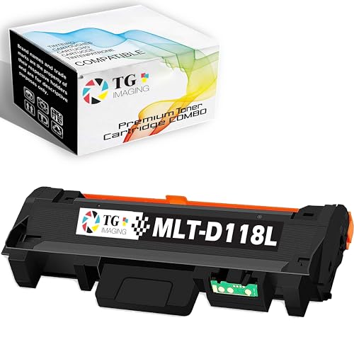 TG Imaging 1-Pack (1xBlack) Compatible Toner Cartridge Replacement for Samsung MLT-D118L Toner MLTD118L Work in Xpress M3015DW and Xpress M3065FW Printers (4,000 Pages per Cartridge)