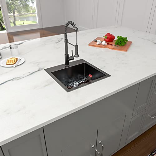 Lordear 36 Inch Drop in Kitchen Sink 36 x 19 Topmount Drop in Kitchen Sink 16 Gauge Stainless Steel Single Bowl Deep Kitchen Sink with Drain Strainer