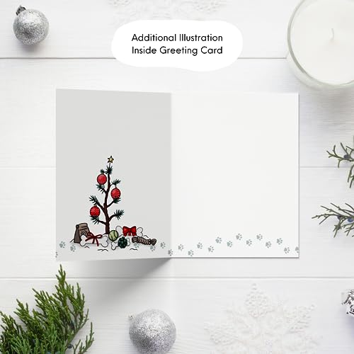 ALY LOU Christmas Cards Funny Holiday Box Set Pack Assorted, Quality Xmas Sarcastic Greeting Cards for Family Friends (10 Cards Total - White Funny & Sarcastic - 1 of each design)